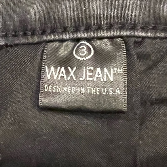 Wax Jeans Black Cuffed Hem Capri Denim Jeans Size 3 Women’s - Picture 4 of 5